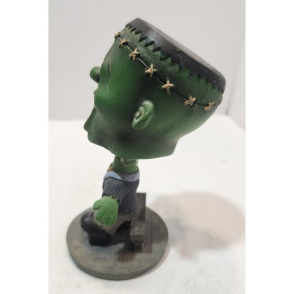 Vintage Frankenstein Monster Goofy Smile Ceramic Bobblehead Nodder Figurine - Picture 5 of 11